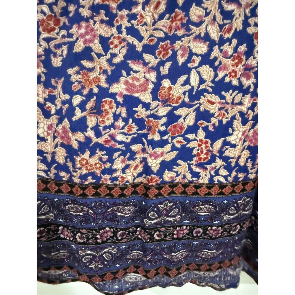 Knox Rose Boho Border Print LS Shirt Womens XL - Picture 5 of 9